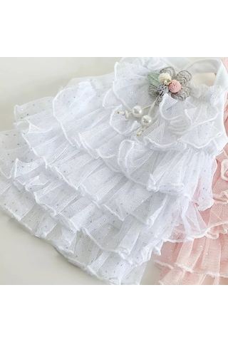 Best Golden Monkey Smok Beyaz Köpek Elbisesi 191666110