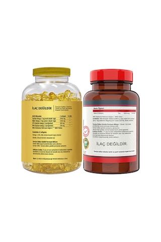 Flx Omega 3 Balık Yağı 90 Softgel & Nevfix Biotin 5000 Mcg 120