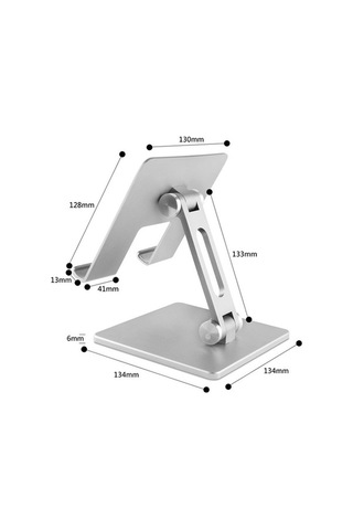 Tongxida Cbtx Mt-134 Ayarlanabilir İpad/huawei/samsung Tablet Standı - Masaüstü Kaymaz Tutucu - Gümüş Gümüş