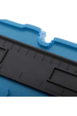 Homyl 1 Adet 15 Cm Kontur Ölçer Ev Şekli Teksir Plastik Mavi