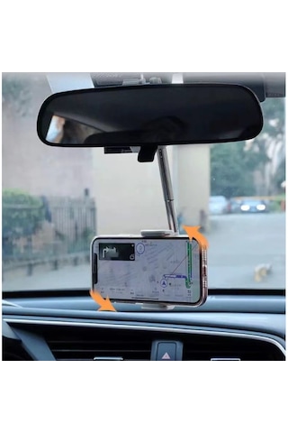 Dikiz Aynasına Takılan Telefon Tutucu Siyah