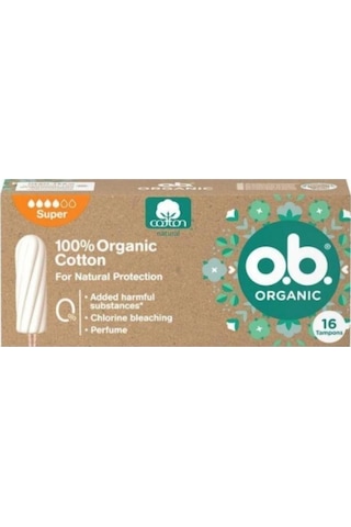 O.b. Tampon Organic Super 16'lı