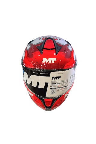 Mt Helmets Targo S Yamanaka 2025 A5 Kapalı Motosiklet Kaskı Kırmızı