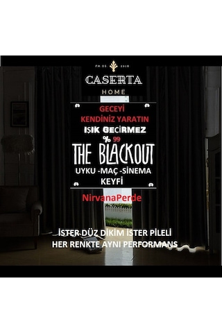 Brillant Blackout %100 Karartma Güneşlik Ve Fon Perde 32 Renk
