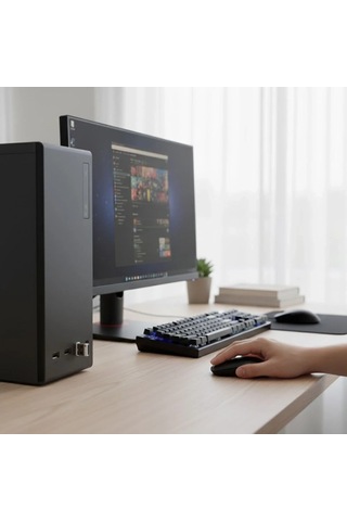 Ergonomik Kablosuz Mouse Usb Alıcılı Siyah Renkli Ofis Ve Oyun İçin Standart