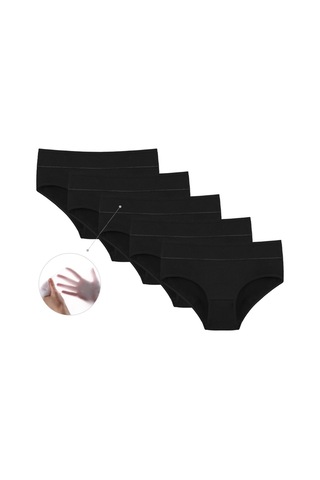 5'li Kadın Külot 9571s Siyah