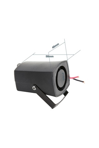 Mufunye 12v/24v 105db 5w 420hz Plastik Siyah Araba Geri Vurma Hoparlörü 6 Sesli/tek Sesli