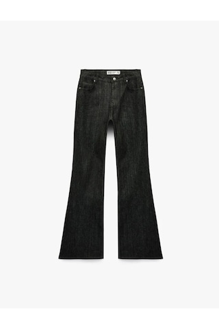 Koton Flare Siyah Kadın Jean Pantolon 6wal40245md Siyah
