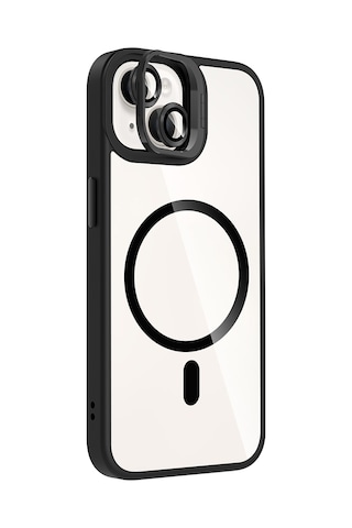Apple Uyumlu iPhone 13 Kılıf Standlı + Kamera Lens Koruma Setli M-safe Şarj Özellikli Mkst Etro Kapak Desert Titanyum Desert Titanyum
