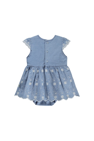 Civil Baby Fistolu Zıbınlı 6-18 Ay Elbise - Mavi