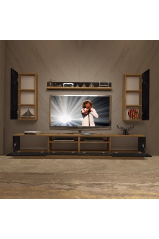 Decoraktiv Trendstyle 5220das Mdf Tv Ünitesi Tv Sehpası Pera - Siyah Mermer