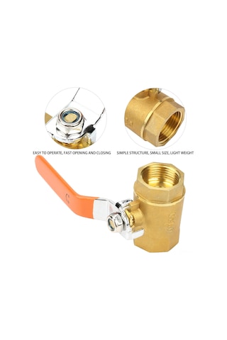 Tenfowee 1 Adet Dn20 3/4"bsp Bakır Kelepçe Valfi 1.6mpa - Su, Yağ, Gaz İçin Dayanıklı, Hızlı Açma-kapama, Az Akış Direnci