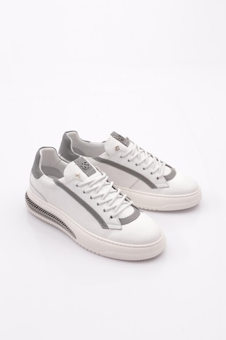 Dgn 5744 Erkek Bağcikli Sneakers Ayakkabi Beyaz