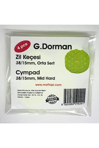 Mottopi Tpu Zil Keçesi Sarı Neon Orta Sert, 3d Baskı, Uzun Ömürlü,38/15mm - 4 Adet
