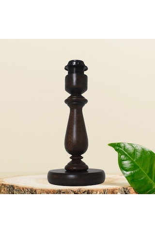 Koyu Ceviz Ahşap Abajur Ayak Vintage Model Ayk001245 Ceviz