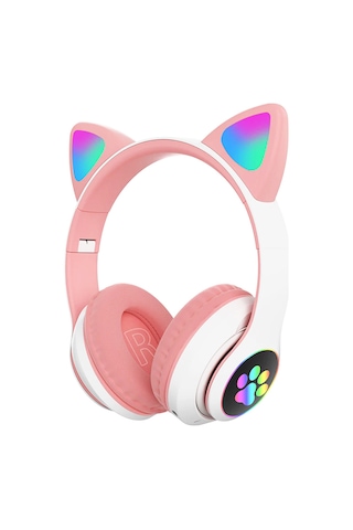 Coverzone Cat Headset Multi Purpose STN-28 RGB Bluetooth Kulak Üstü Kulaklık