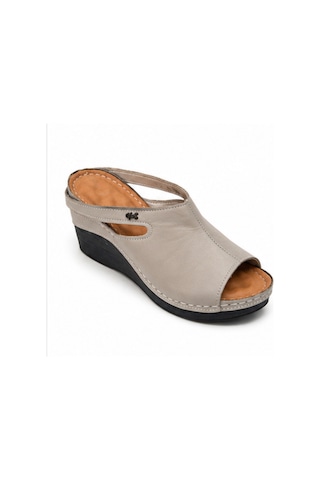 N Napa Shoe Np.1001.gri Deri Terlik