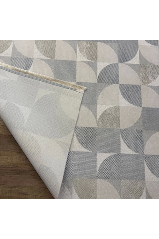 Hoom Rugs Grandy 5210 Vizon Kaymaz Pamuk Taban Modern Halı Vizon