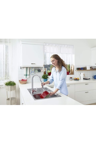 Maestro A42145 Pull-down Eviye Bataryası, Krom Diğer