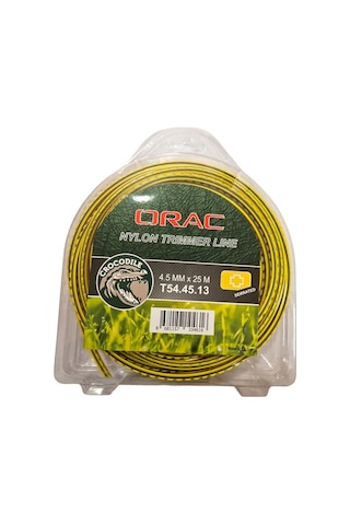Orac 4.50 MM 25 M Dişli Tırtıklı Sarı Tırpan Misinası Orac 4.50 MM 25 M Dişli Tırtıklı Sarı Tırpan Misinası