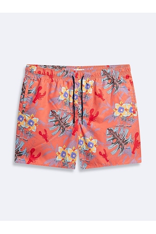 Ltb Desenli Regular Kırmızı Deniz Şort 012254604525018 14453 Kırmızı