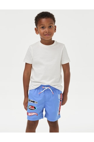 Marks & Spencer Hot Wheels:trade Mark: Yüzme Şortu 2-8 Yaş T88004009w Mavi