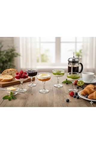 Çnr Home Collection Lavin Sade Lokumluk-şekerlik 6 Lı Gri
