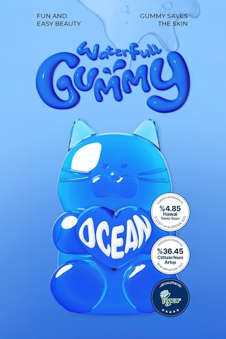 Editb Hyalüronik Asit İçeren Yoğun Ne MLendirici Yarı Jel Yüz Maskesi EDIT.B Waterfull Gummy Mask