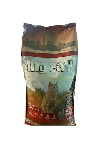 My City Tavuklu Kuru Yetişkin Kedi Maması 15 KG