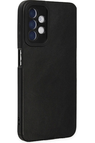 Newface Samsung Galaxy Uyumlu A04s Kılıf Loop Deri Silikon - Siyah