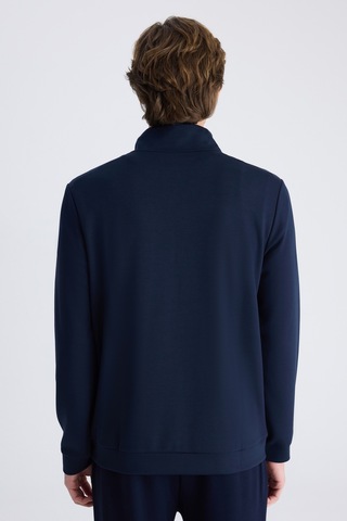 D'S Damat Ds Damat Regular Fit Lacivert Düz Modal Sweatshirt 5hce247021013 Çok Renkli