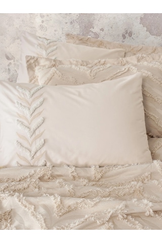 Cotton Box Lımı Yatak Ortusu Ve Nevresım Takımı Ck Crımp Bej Bej