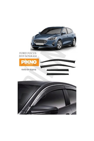 Ford Focus 4 2019 Ve Sonrası Kromlu Cam Rüzgarlığı 4'lü Set A+ Plus