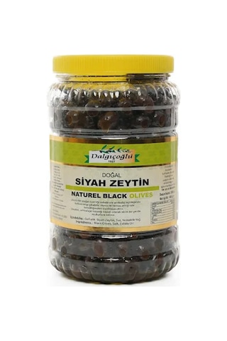 Dalgıçoğlu Yağlı Sele Az Tuzlu Taze Siyah Çıtır Çerez Yuvarlama Zeytin 1 KG