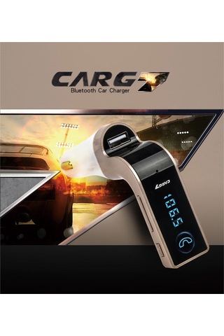 Geeroyoo G7 Araç Bluetooth Fm Verici - Mp3 Çalar, Usb/tf Kart Desteği, El-işsiz Arama, 5v/2.1a Usb Şarj, Gümüş