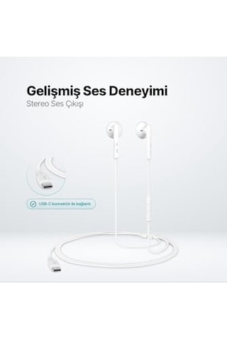 Rio 2 Usb-c Stereo Mikrofonlu Kulakiçi Kulaklık Genel