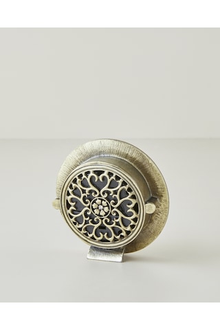 English Home Hayden Metal Masa Saati 9 Cm Krem Krem