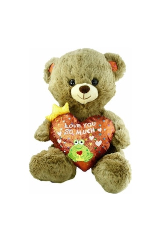 Pjh2323 Peluş Kalpli Ayı Love You 30 Cm Çok Renkli