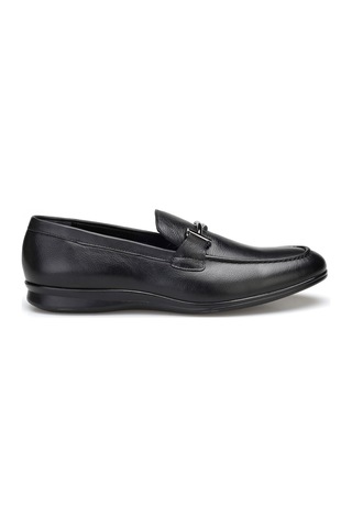 Oly Hakıkı Derı Erkek Loafer Siyah