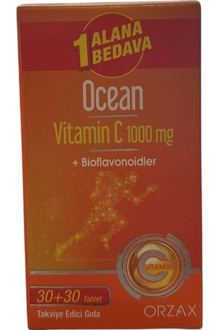 Ocean Vitamin C 1000 Mg Takviye Edici Gıda 2 x 30 Tablet