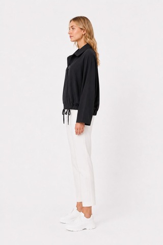Neden Tekstil Kadın Oversize Siyah Spor Hırka