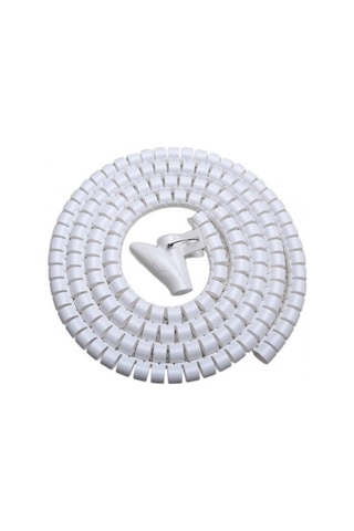 Spiral Kablo Toplayıcı Kablo Düzenleyici Çapı 20mm Beyaz 1.5m
