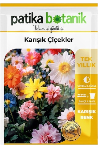 100 Adet Karışık Çiçek Tohumu