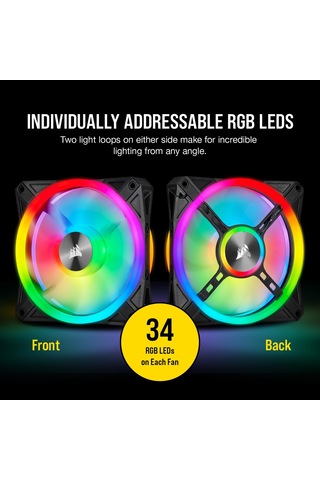 Corsaır Co-9050097-Ww Icue Ql120 Rgb 120 Mm Dort Rgb Renk Dongulu
