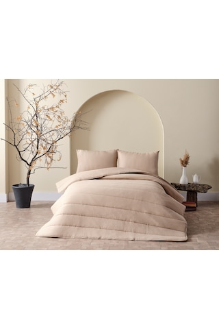 Cloudy Çift Kişilik Yorgan Seti - Taş