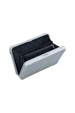 Aleon Vanity Kılıfı 25 Cm Gümüş Alüminyum Omuz Çantası, Hafif, Dayanıklı, Şık Tasarım