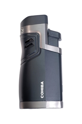 Cohiba 4 Torch Pürmüz Delicili Siyah Metal Puro Çakmağı - Tr9494