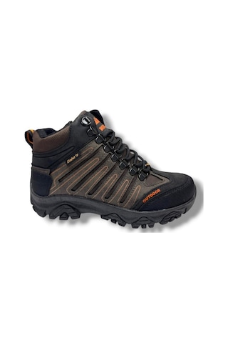 Dakırs 116-26 Deri Outdoor Kürklü Fermuarlı Çocuk Bot 36-39 Kahverengi