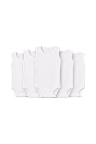 Ayağıma Getir 5'li Bebek Atlet Body Zıbın Çıtçıtlı 100% Pamuk Çok Renkli