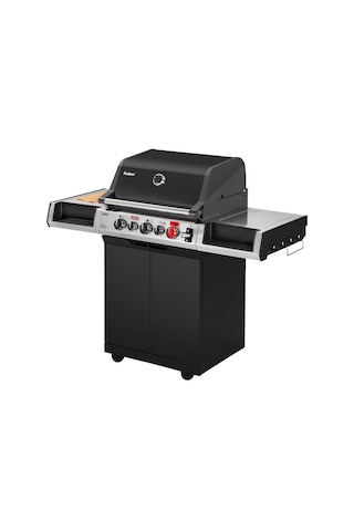 Uniq 3 Ik Cruster Gazlı Mangal 21,8 Kw Siyah